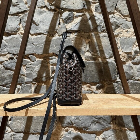 Goyard 2019 Black Goyardine Mini Alpin Convertible Backpack - Picture 5 of 16